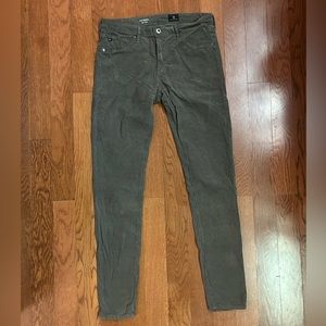 AG - Adriano Goldschmied lightweight corduroy pants. Super skinny. Size 30R. EUC